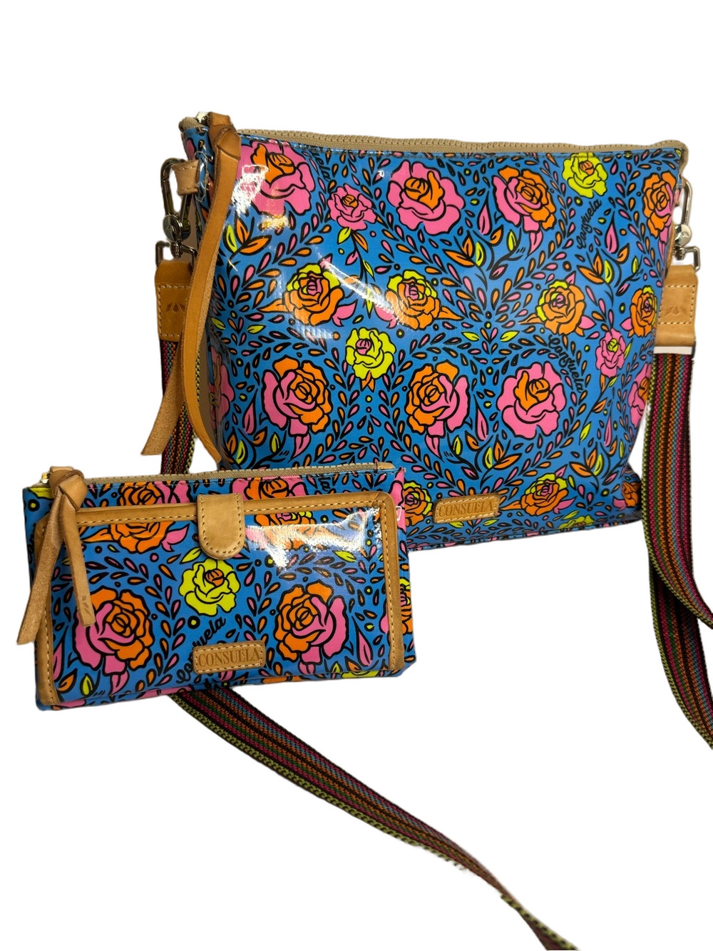 #393 Consuela Mandy Midtown Floral Set - Crossbody & Wallet